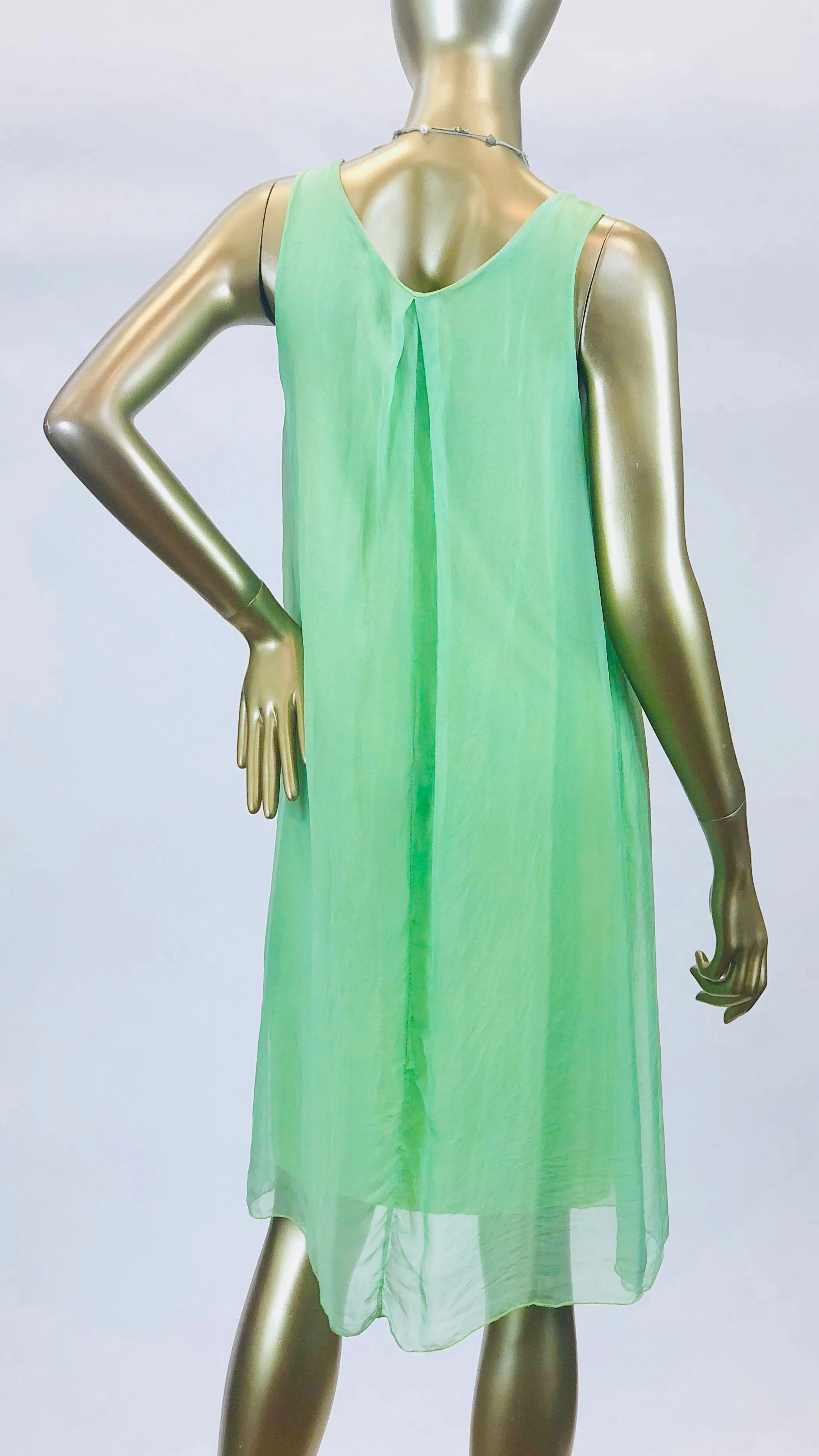 Short Silk Tank Dress