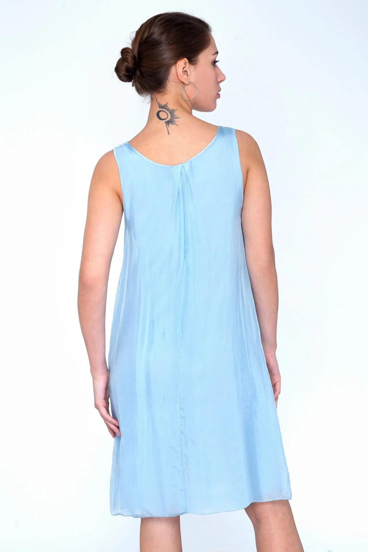 Short Silk Tank Dress