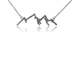 Silhouette Mountain Peak Pendant