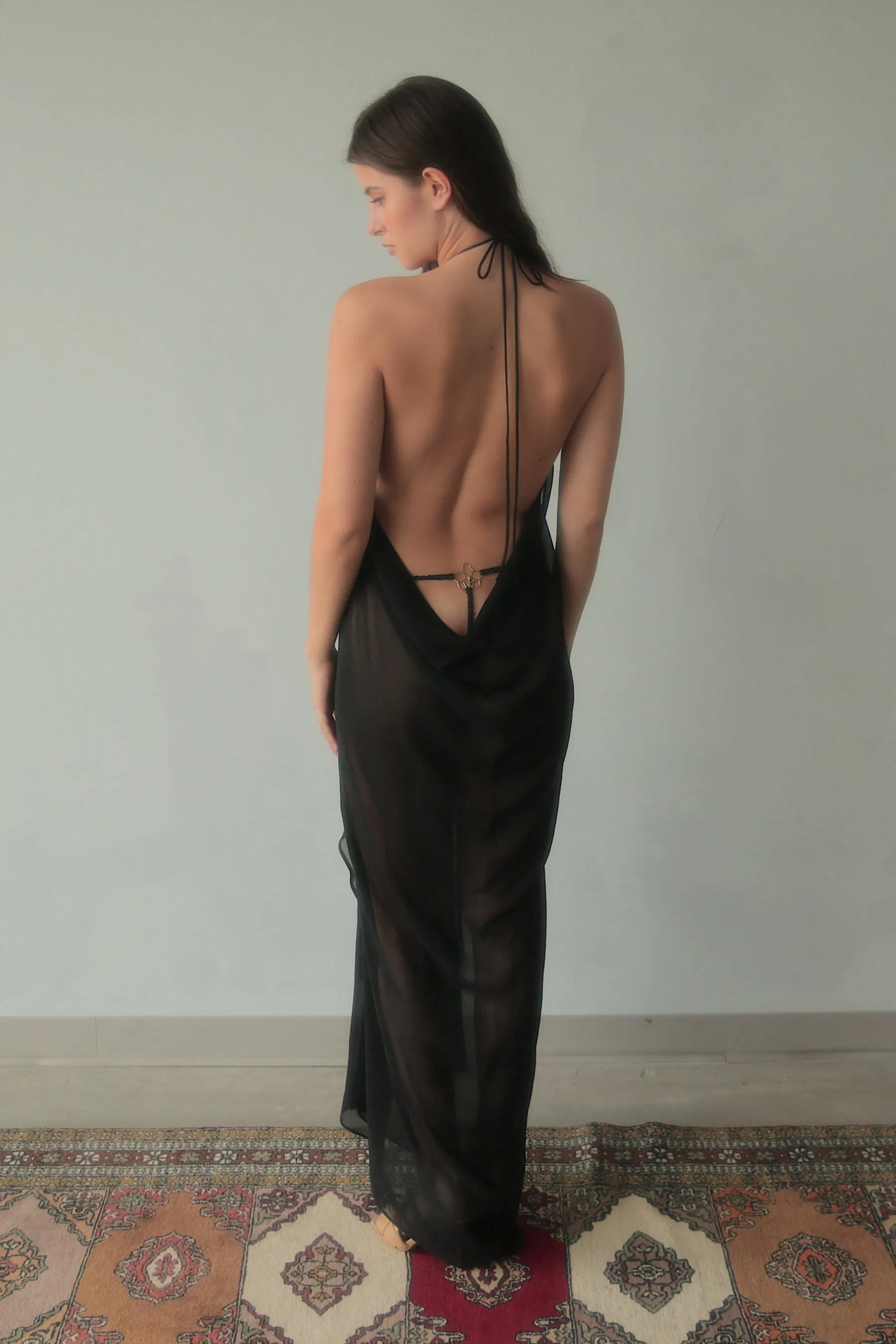 Silk Halter Dress