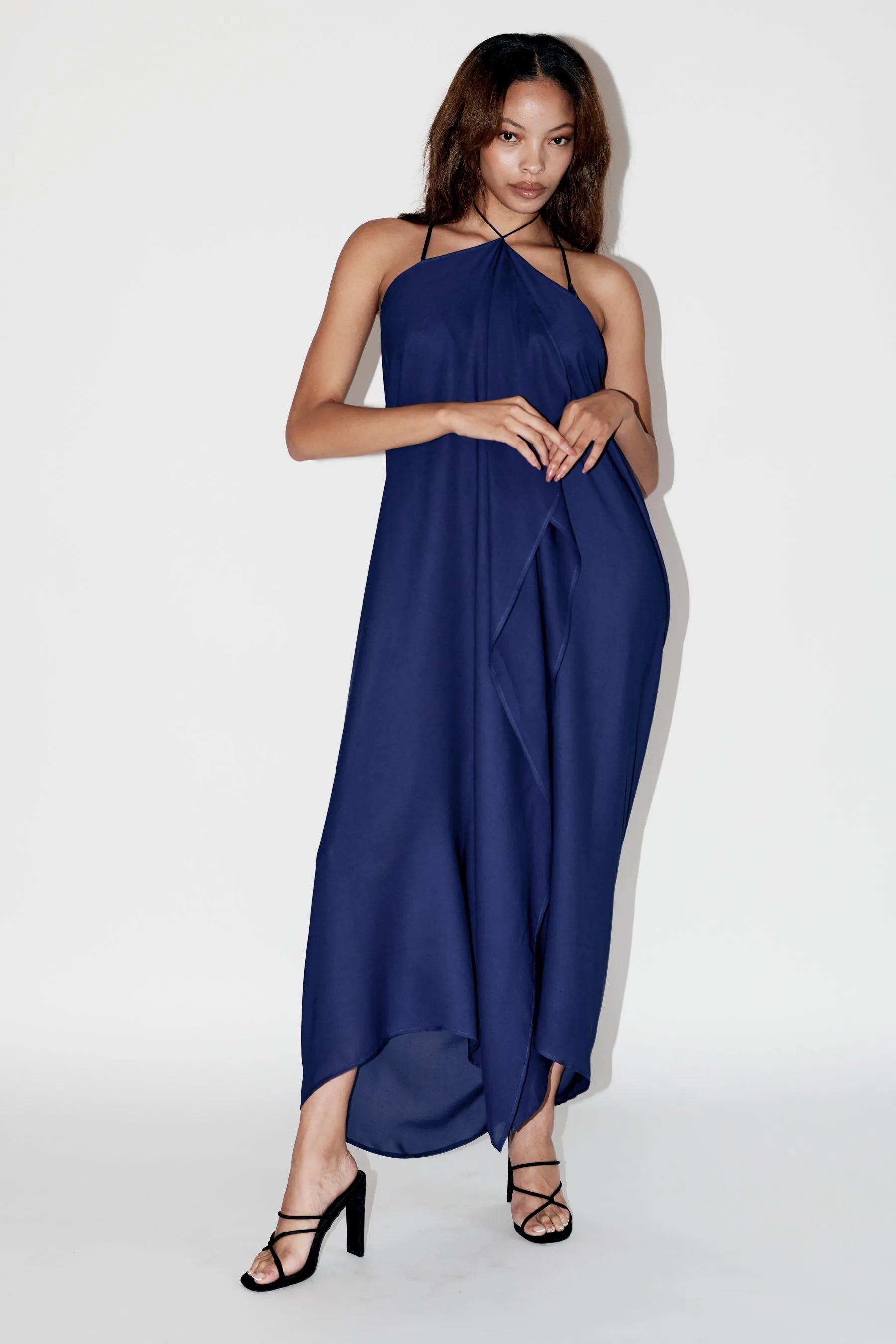 Silk Halter Dress