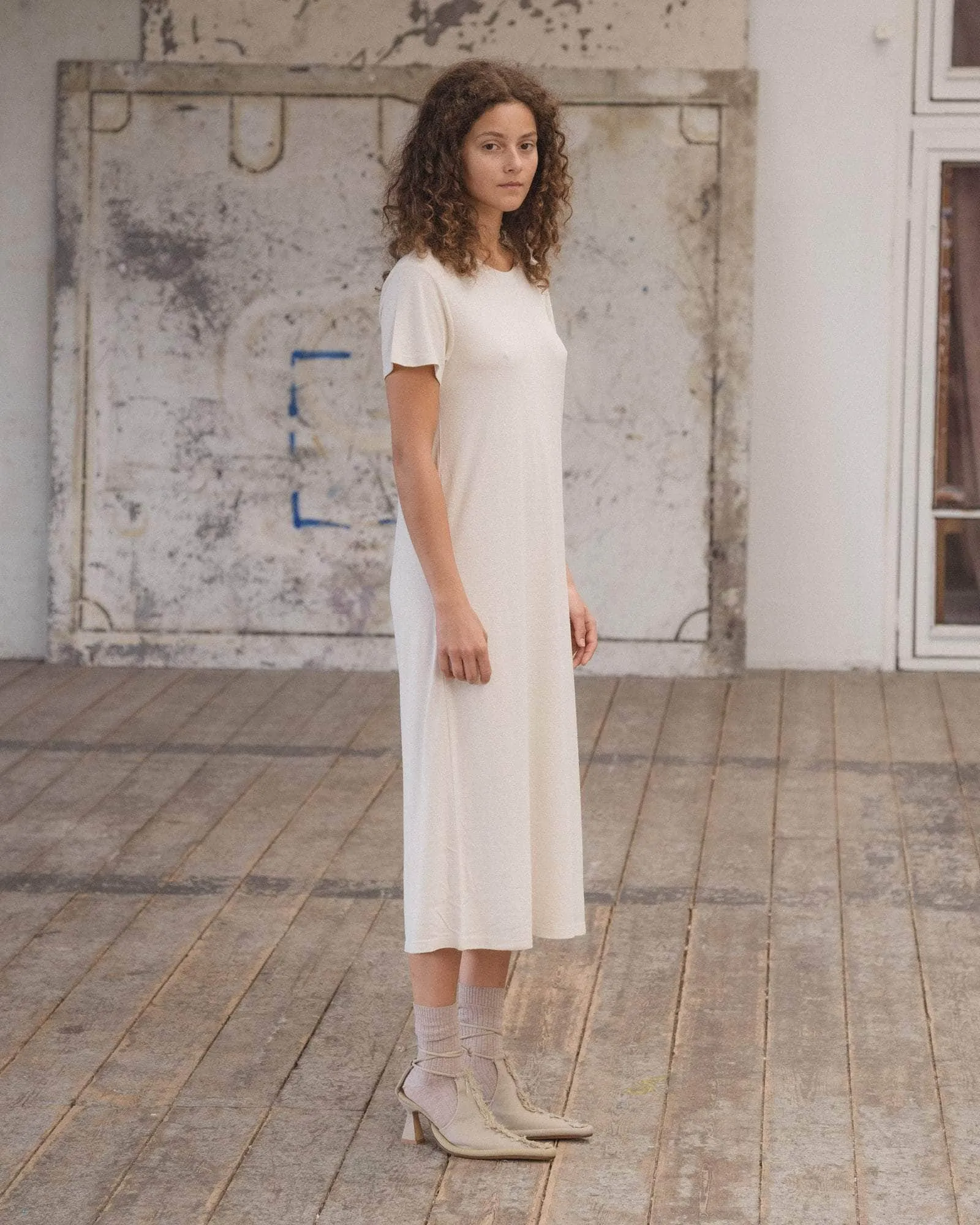 Silk Tee Shirt Dress