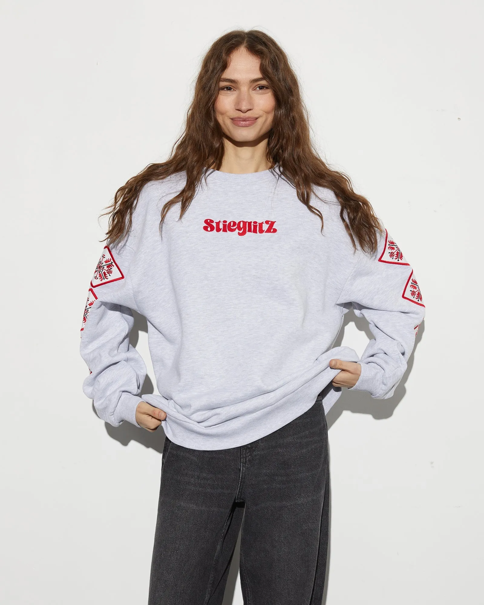Silvi Sweater | Melange grey