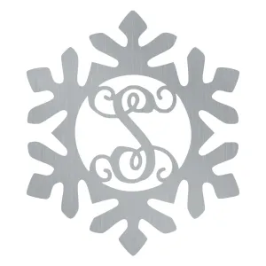 Snow Flake Swirl Monogram