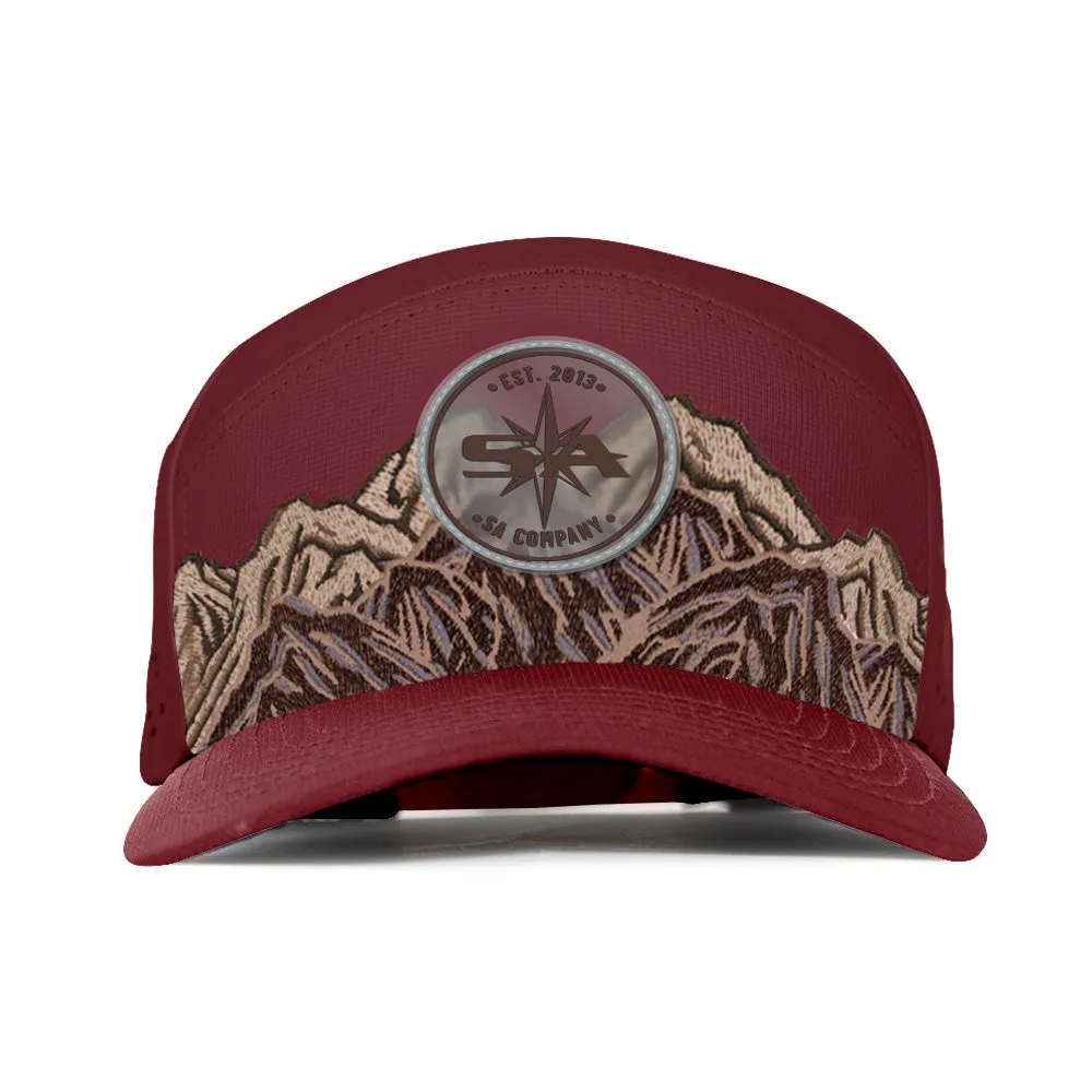 Special Edition Performance Snapback | Mountain Day | Maroon PreOrder