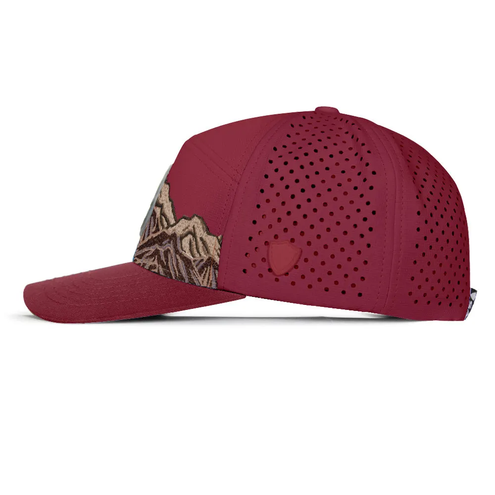Special Edition Performance Snapback | Mountain Day | Maroon PreOrder