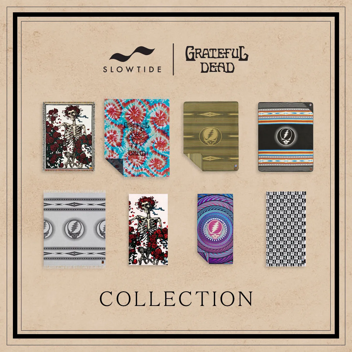 Stanley Lightweight Quick-Dry Travel Towel | Grateful Dead x Slowtide