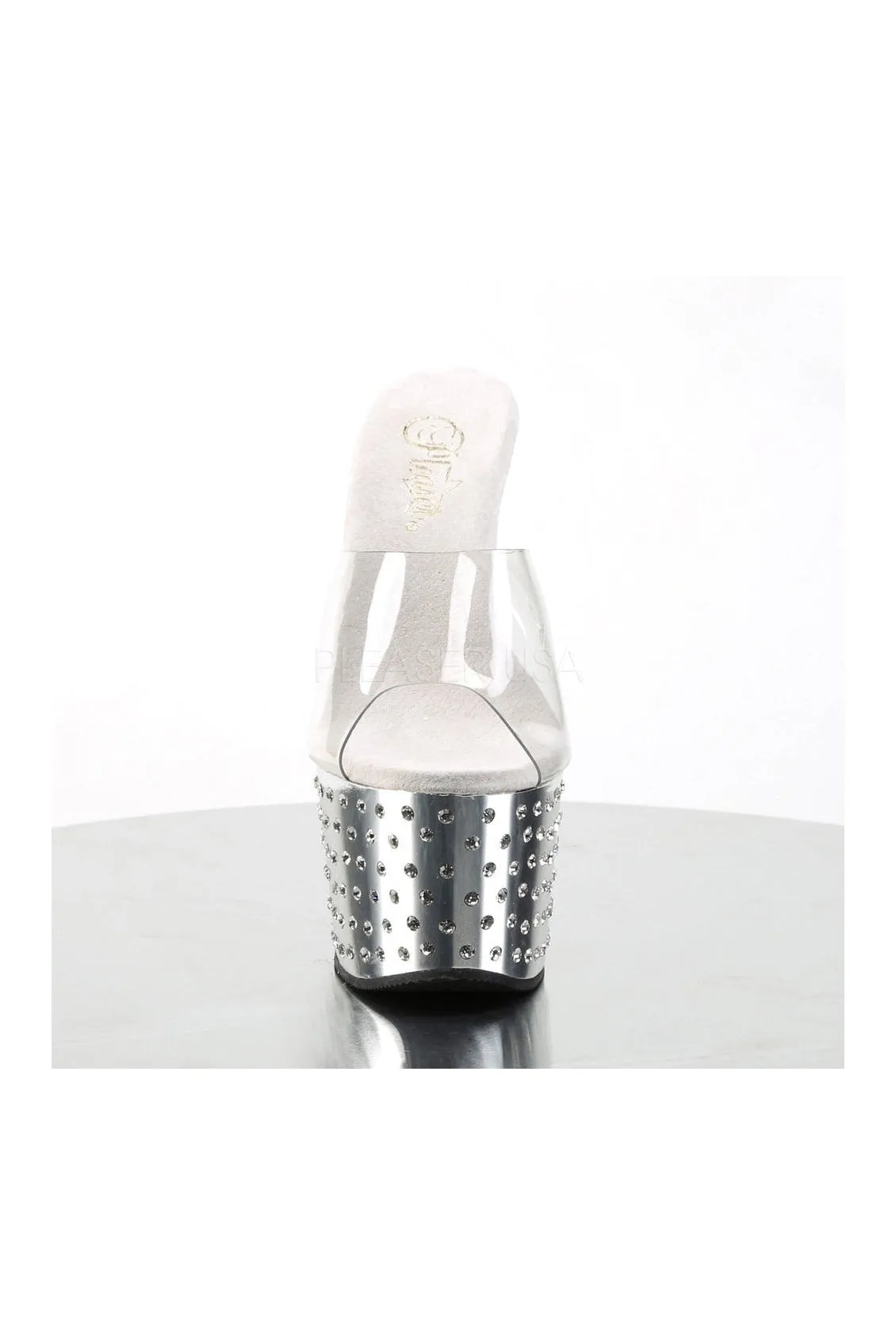 STARDUST-701 Platform Slide  | Clear Vinyl