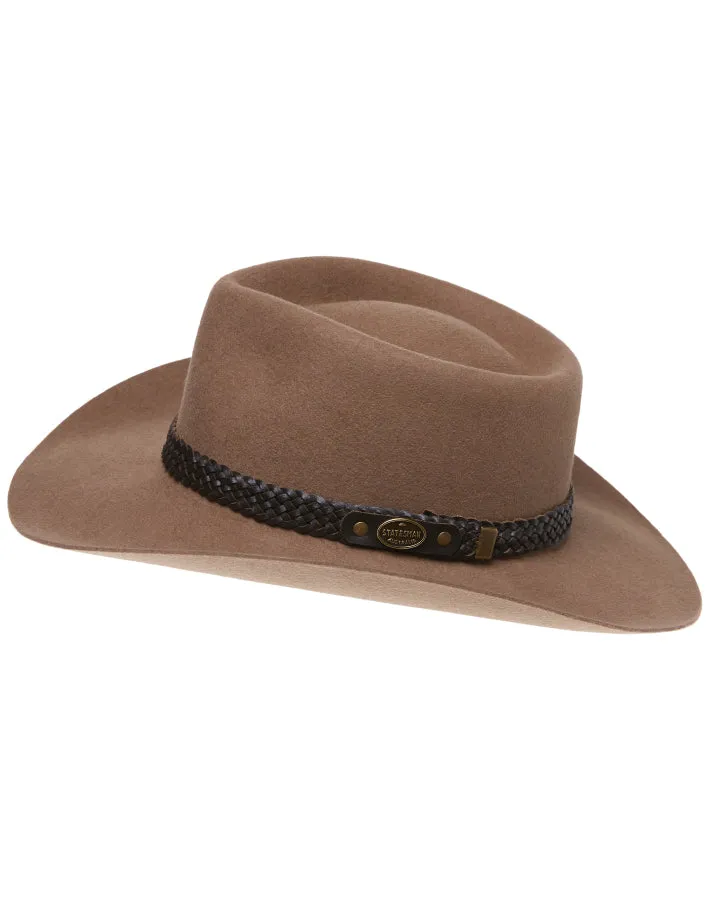 Statesman Murchison River Fur Felt Hat Sand