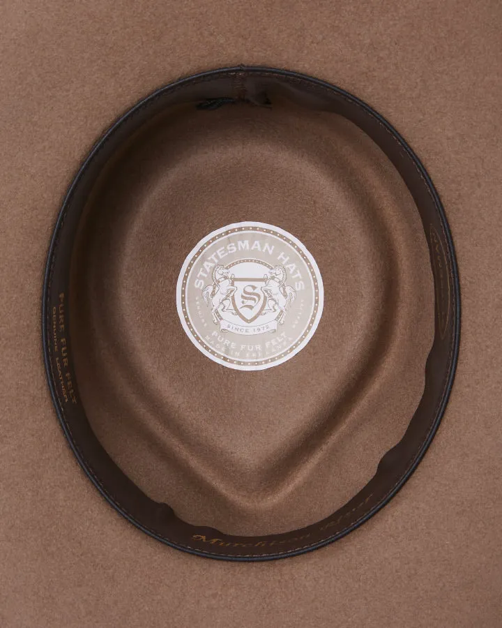 Statesman Murchison River Fur Felt Hat Sand