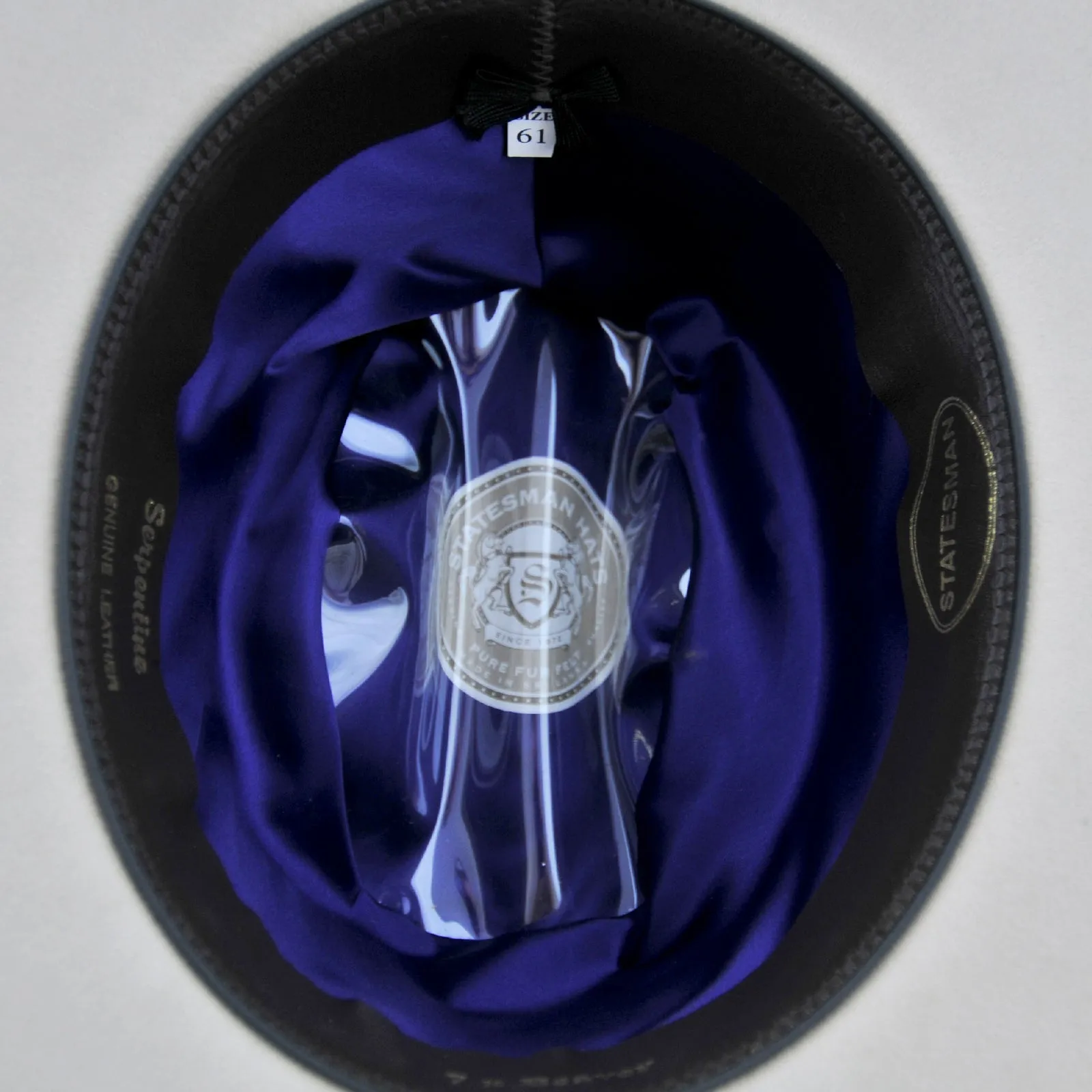 Statesman Serpentine Beaver Hat Woodsmoke