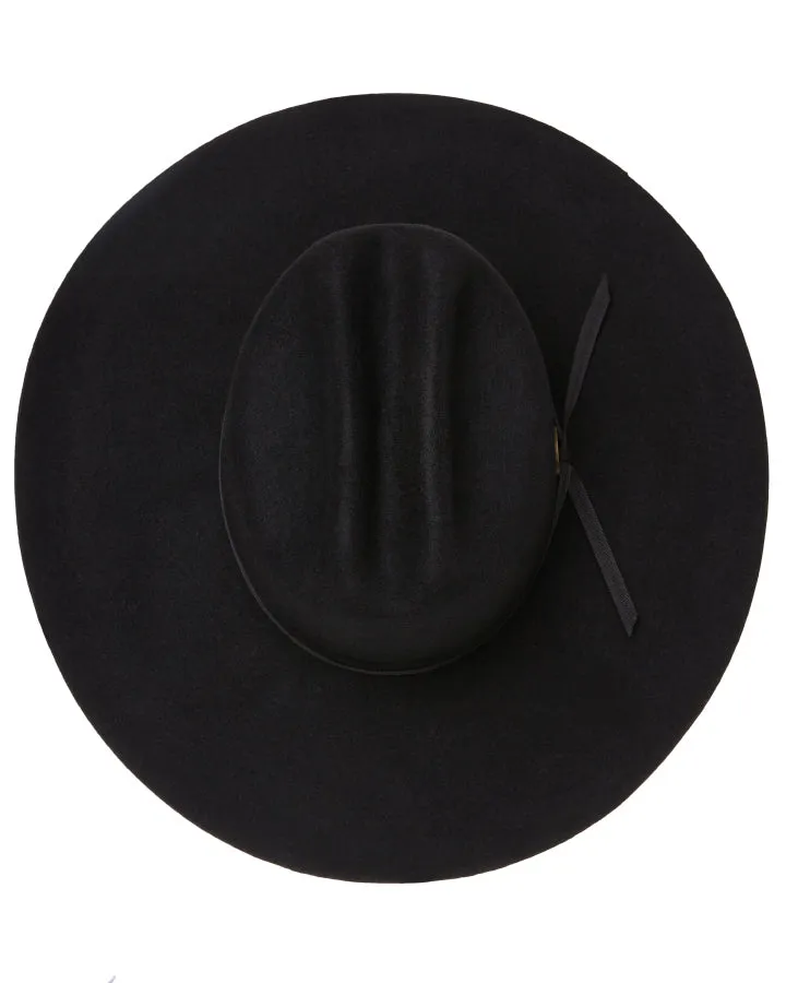 Statesman Serpentine Fur Felt Hat Black