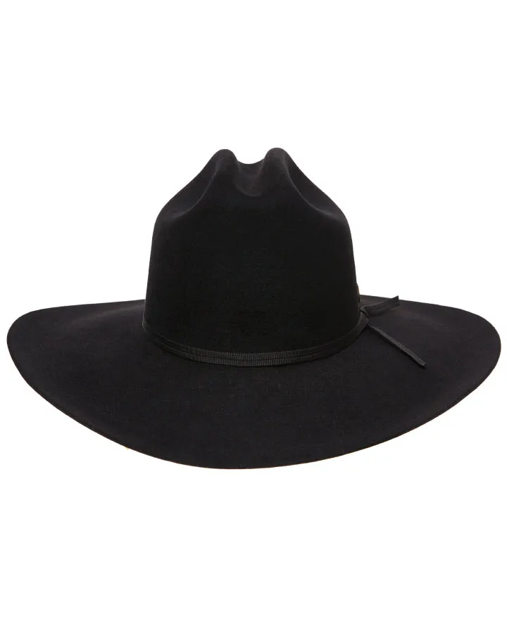 Statesman Serpentine Fur Felt Hat Black