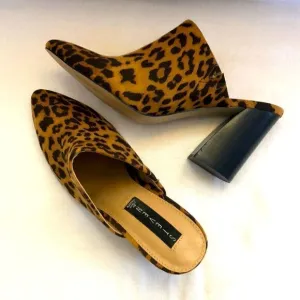 Steven by Steve Madden neva leopard mules slip on women’s size 8