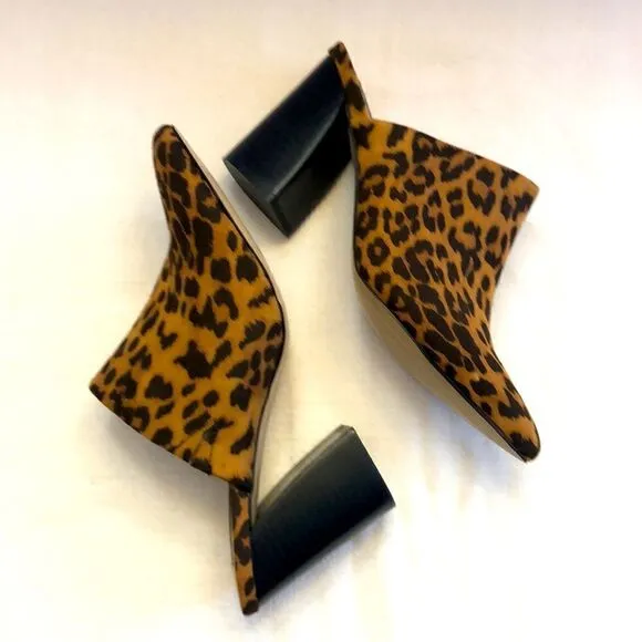 Steven by Steve Madden neva leopard mules slip on women’s size 8
