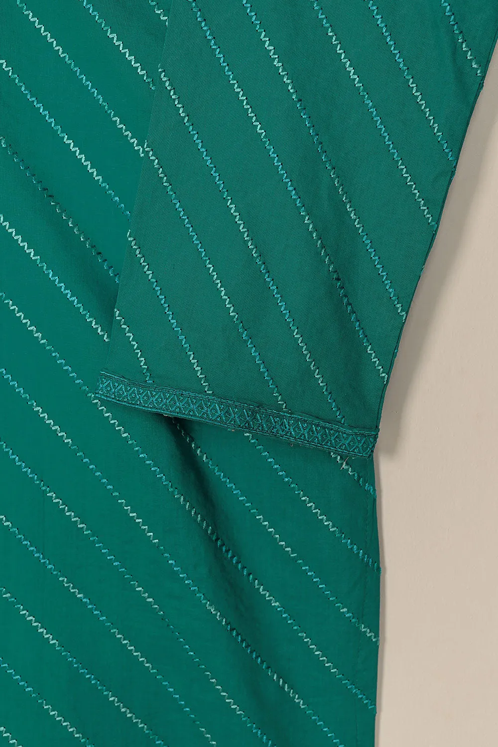 STP-175A-Green - 2PC EMBROIDERED COTTON