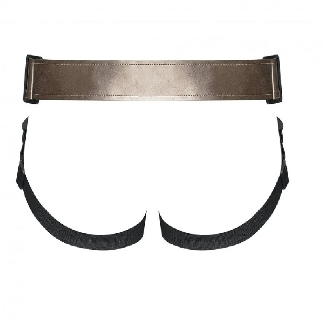Strap-On-Me Curious Leatherette Harness - Bronze