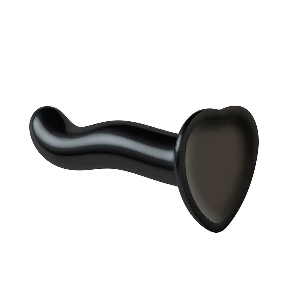 Strap on me Silicone Black Medium Curved Strap-on Dildo