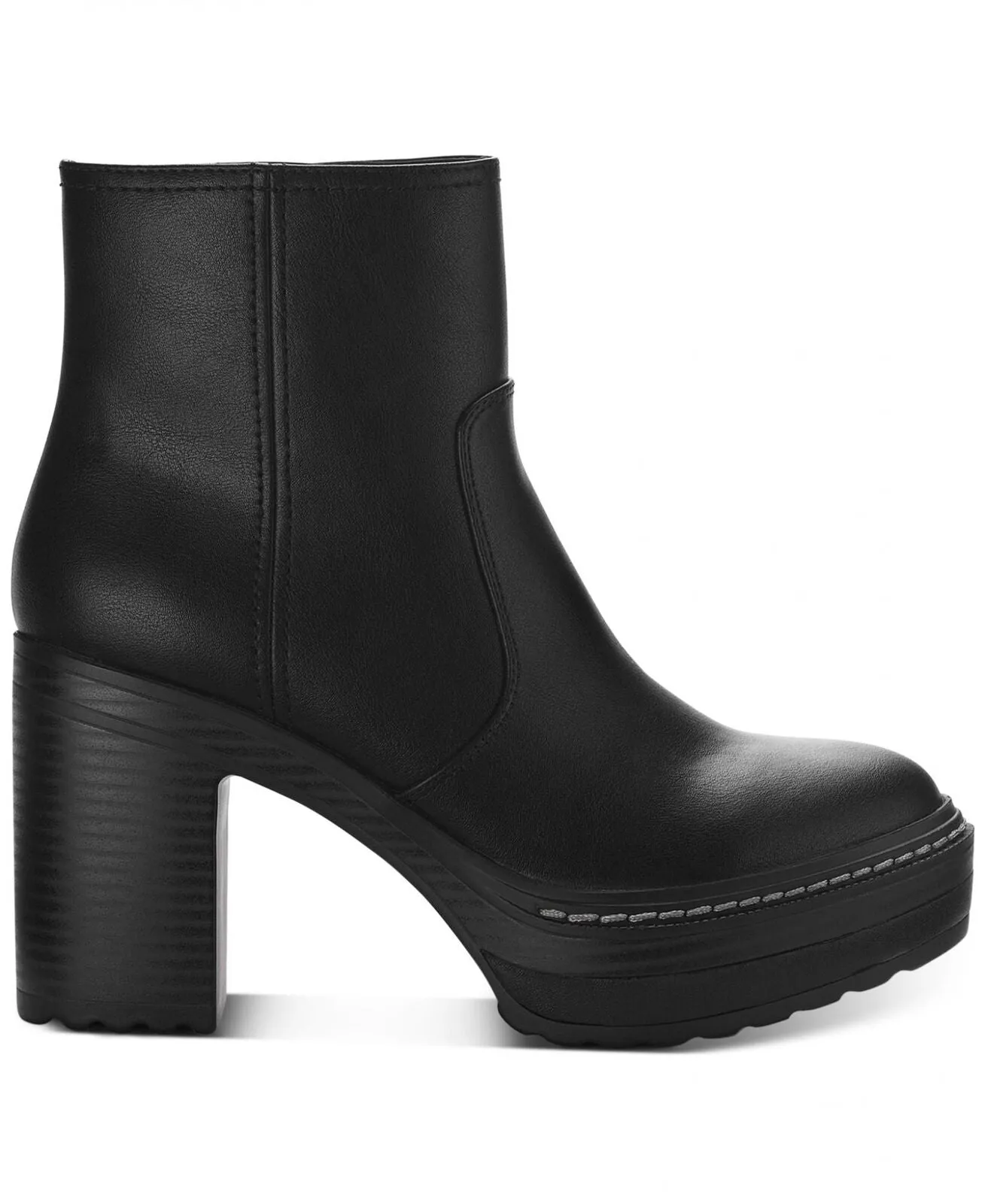 Sun   Stone Womens Kinsley Platform Booties 10014121100 Black 9.5M
