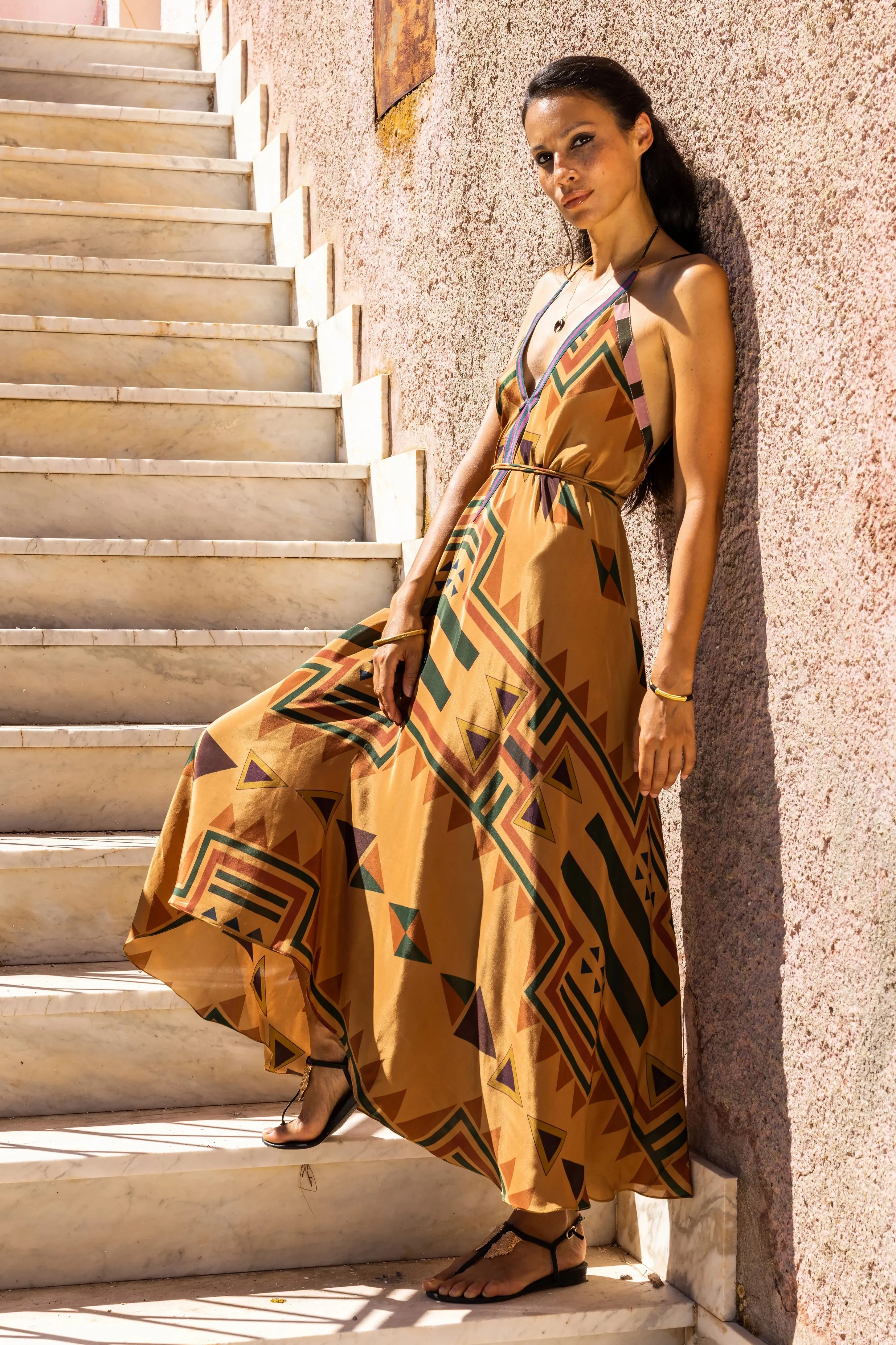 Sunset Atlas Dress