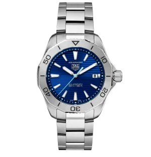 TAG Heuer Aquaracer Professional 200 Solargraph Watch with a Blue Dial