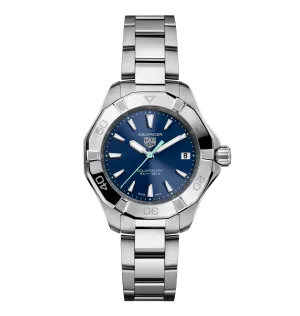 TAG Heuer Aquaracer Professional 200 Solargraph Watch with Blue Sunray Brushed Dial