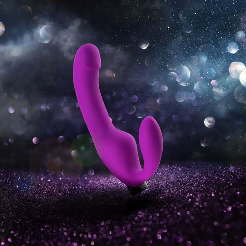 Temptasia - Cyrus - Strapless Silicone Dildo -  Purple