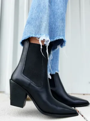 Tevin Dress Leather Bootie