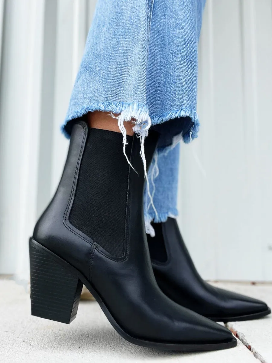 Tevin Dress Leather Bootie
