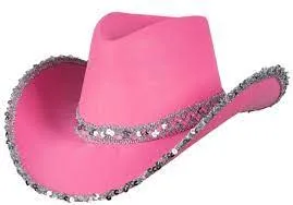 Texan Cowgirl Hat with Sequin Trim