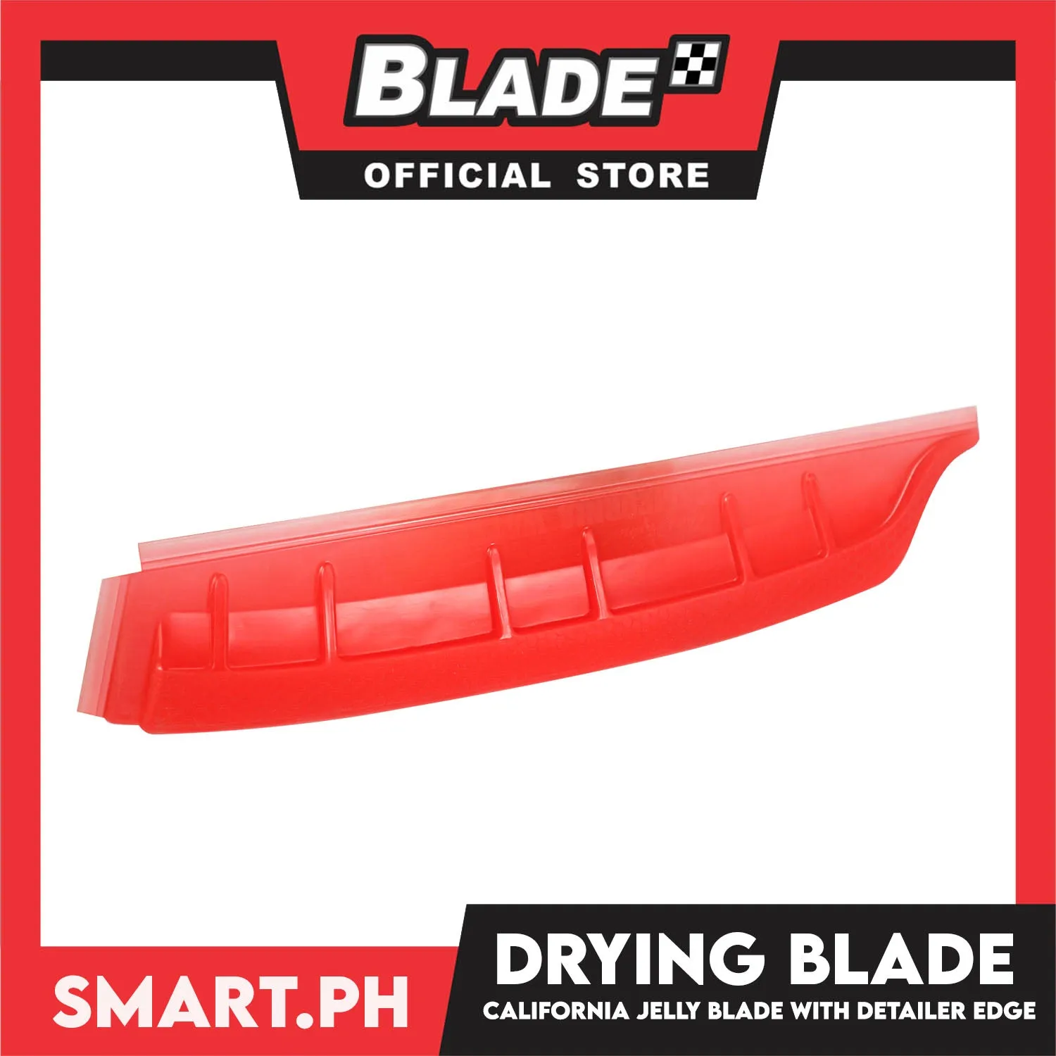 The Original California Car Duster CCD20080 Jelly Water Blade Ultra Flexible Drying Blade (Red)