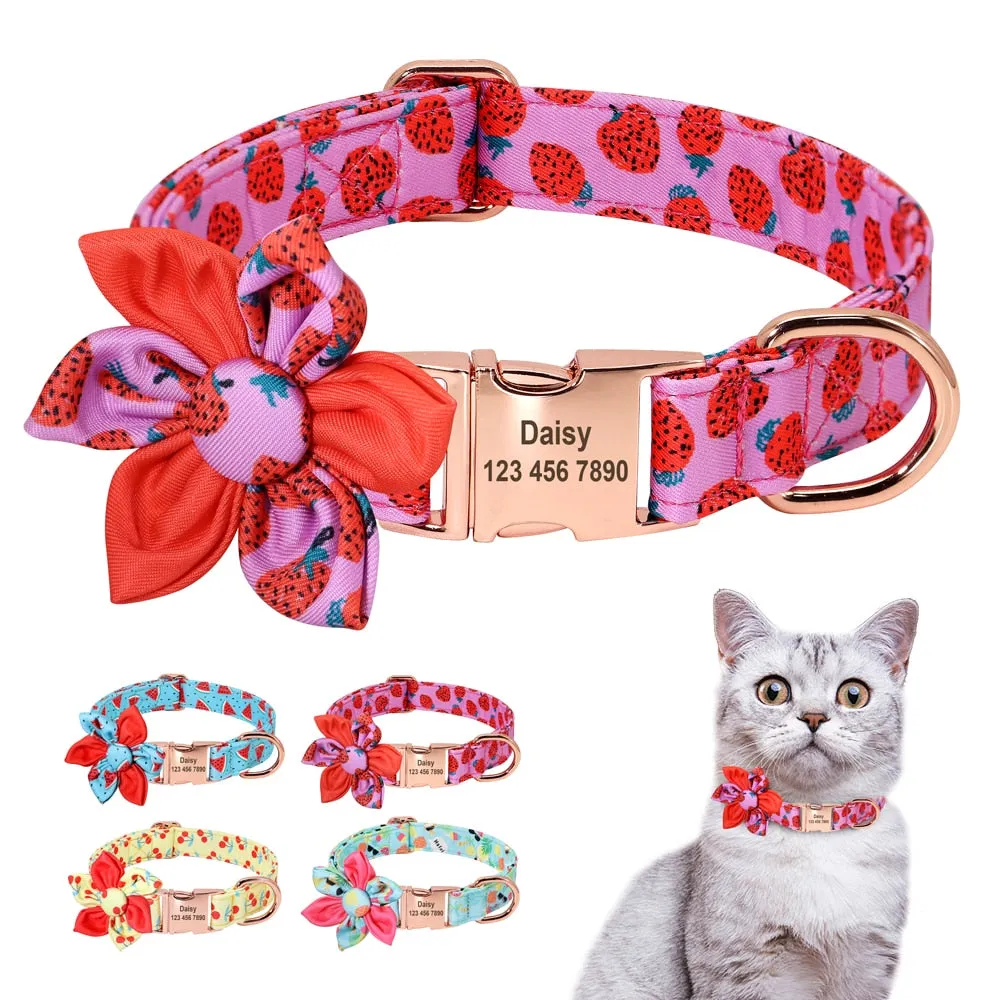 Theme based Fruit Collars for Dogs | Personalized ID Collars