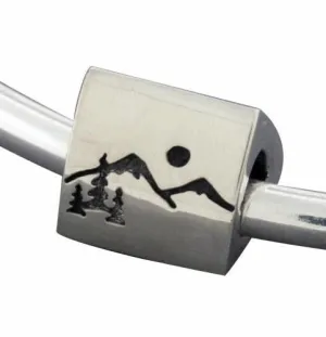 Three Sided Mountain Bracelet Bead