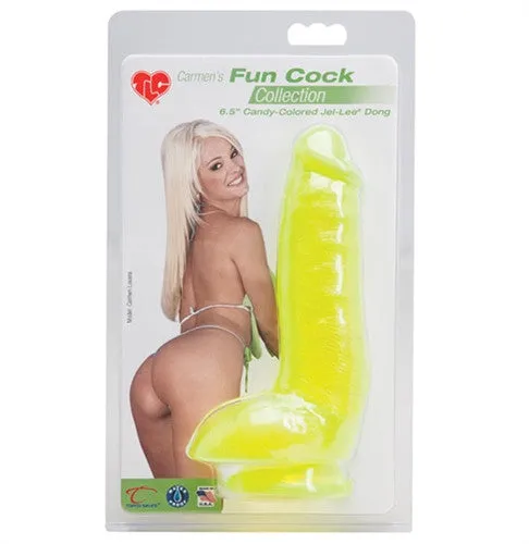 Tlc Carmens Fun Cock 6.5-Inch Jellee - Yellow Ts1484156