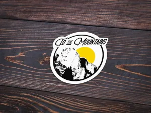 To the Mountains Sticker