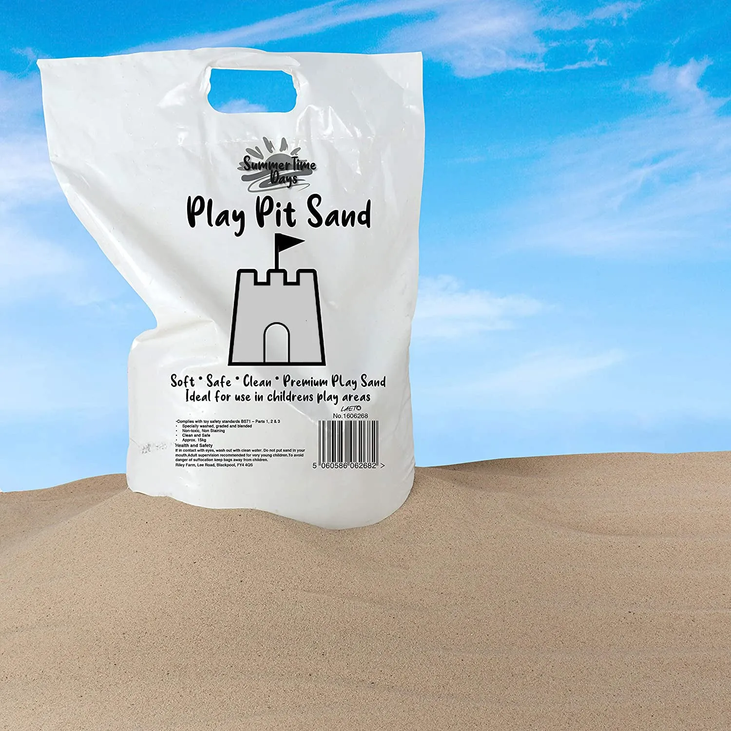 Toxic-Free, Really Really Soft, Clean & SAFETY TESTED | Non Stain Play Pit Sand | Sandpit Sand