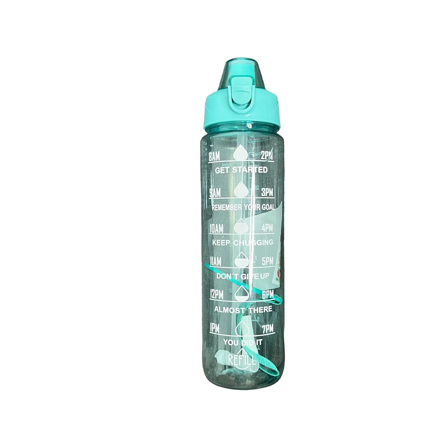 Transparent Water Bottle With Drinking Time