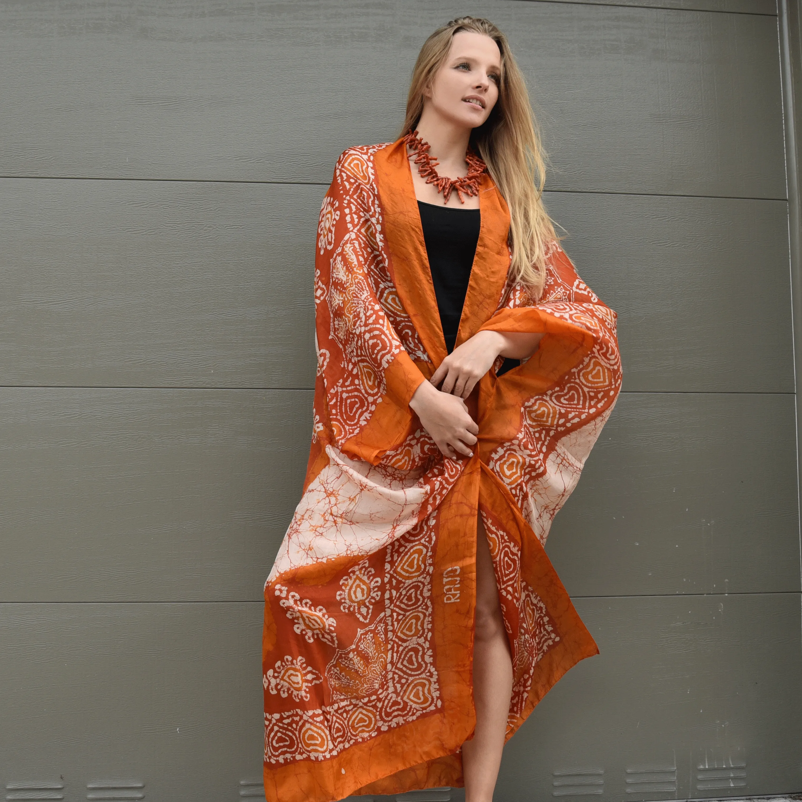 Trip to Bali / Designer Maxi Dress Boho Luxury Resort Wear Fabric Dress Artisan Concept Clothing Unique Upcycled Couture