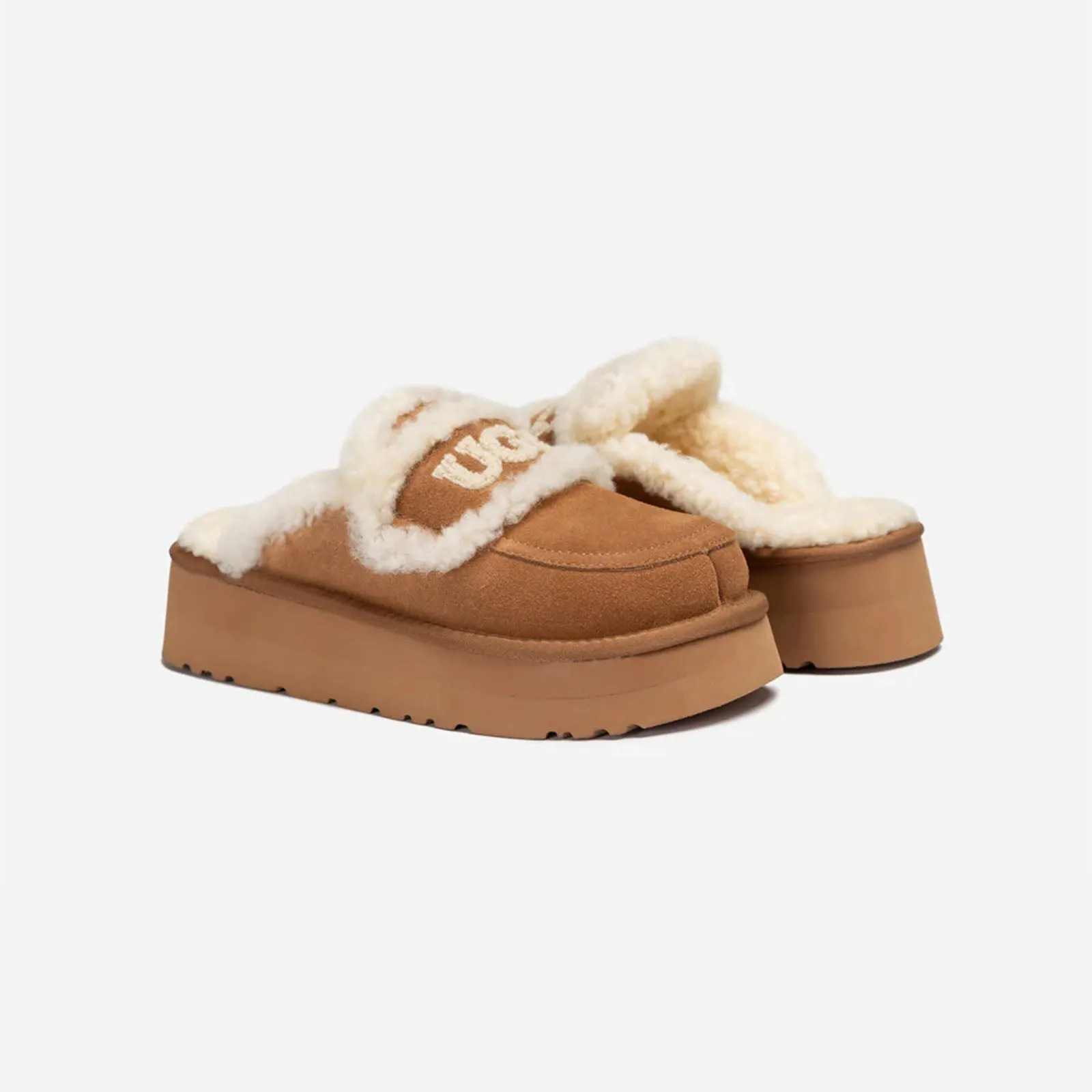 Ugg Slipper Ladies Platform Violet Chestnut 40