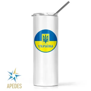 Ukraine Stainless Steel Skinny Tumbler 20 OZ