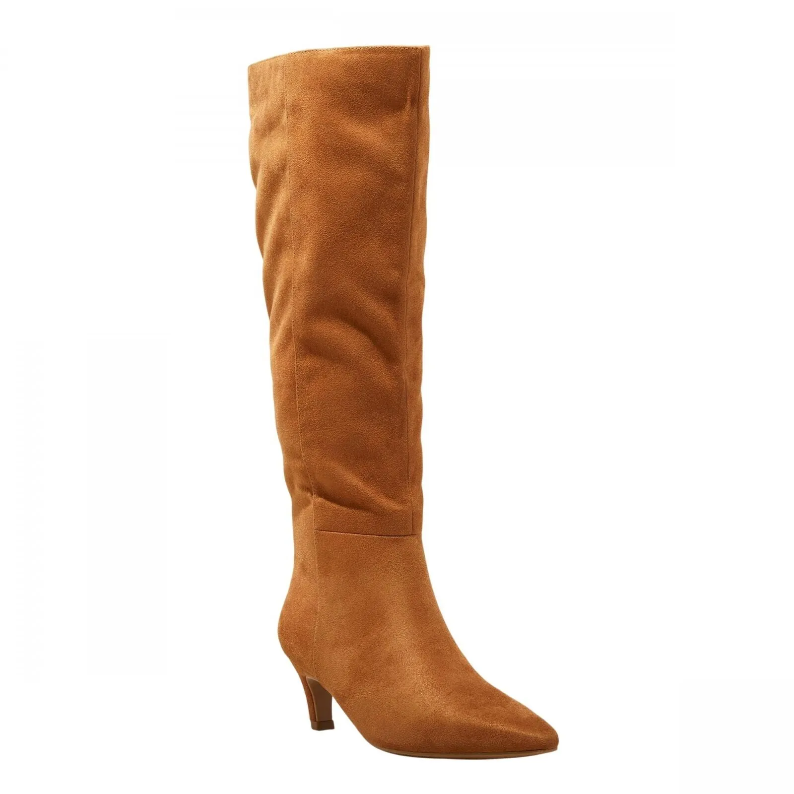 Universal Thread Kendra Kitten Heel Tall Dress Boots Chestnut Brown 9M