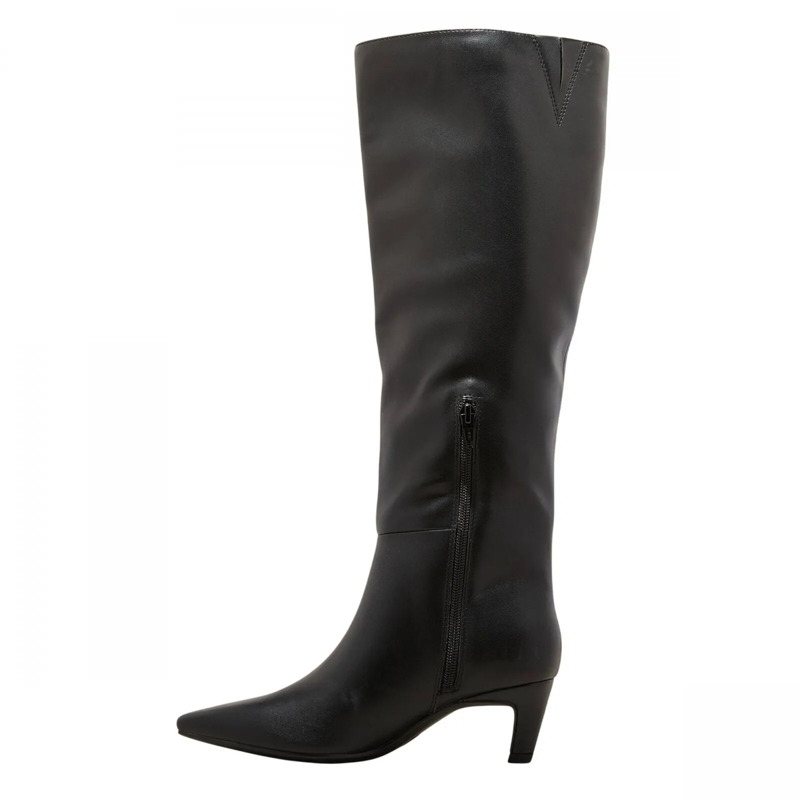 Universal Thread Kitten Heel Tall Dress Boots with Memory Foam Insole Black 11M