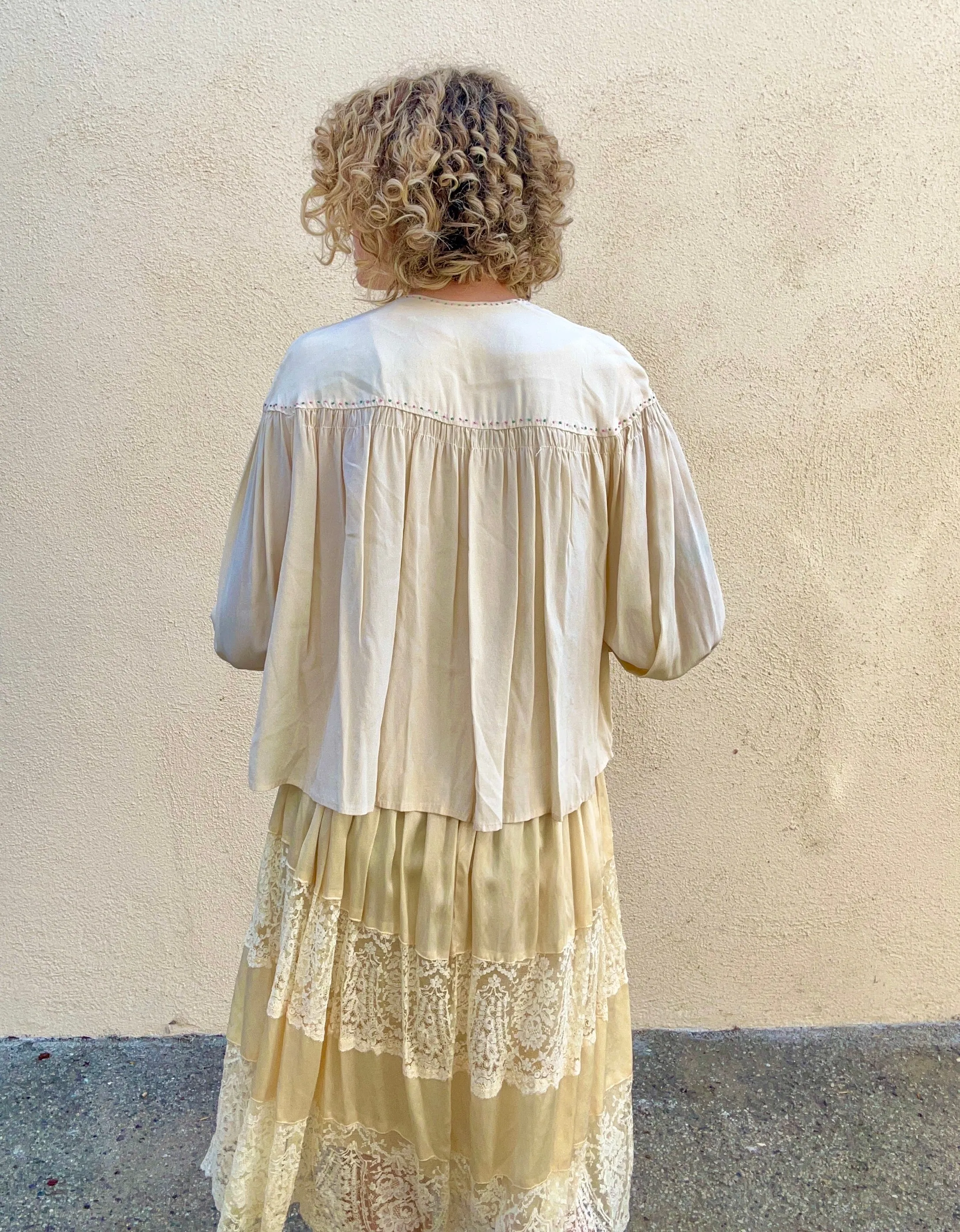 Victorian Cream Lace Dress