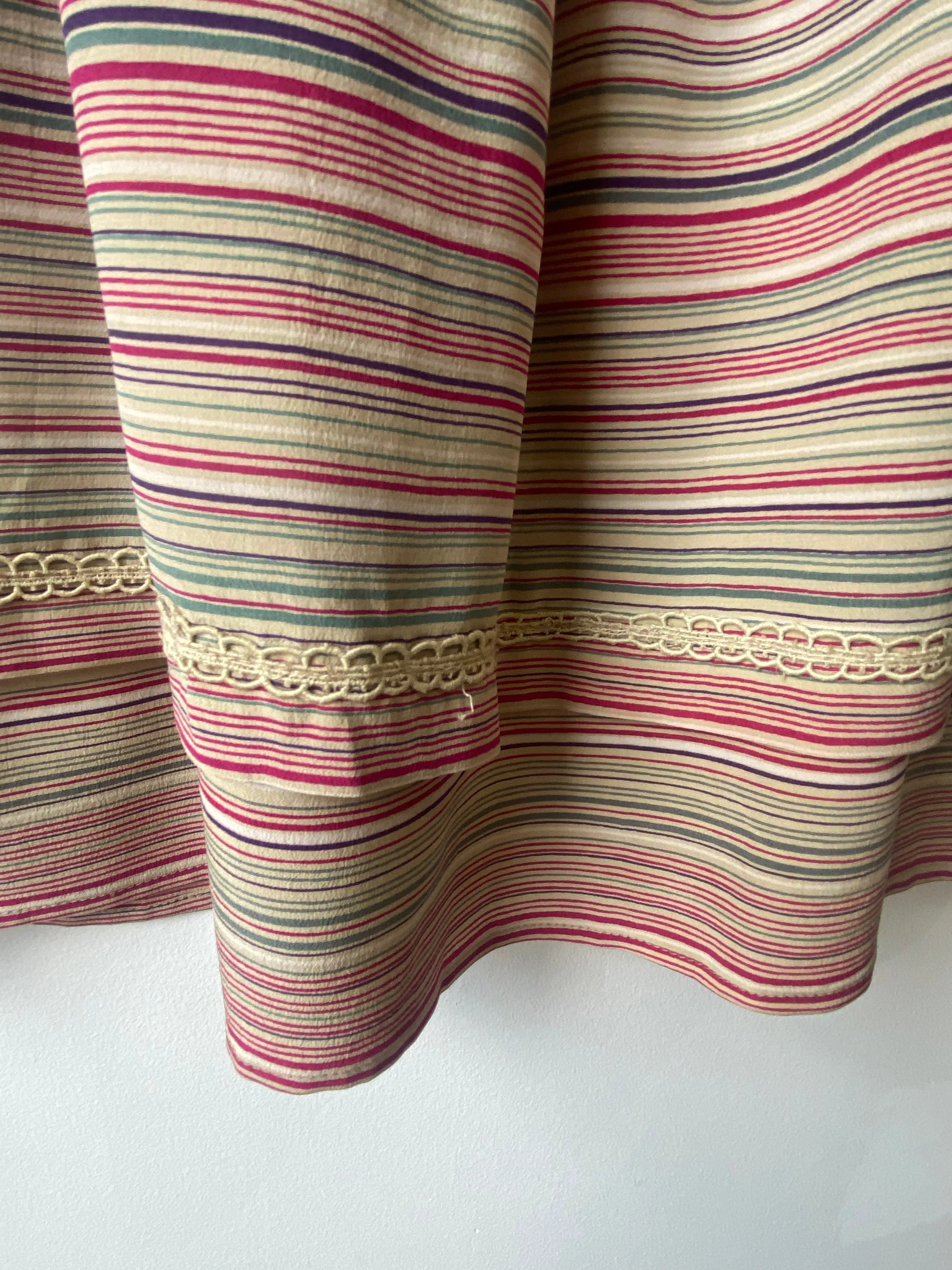 Vintage Chloe Striped Silk Dress