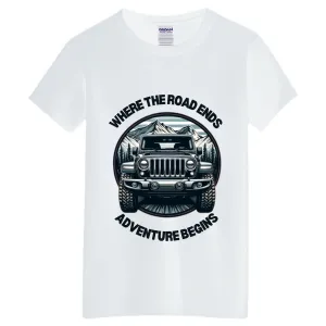 VOZUKO Custom 4x4 Jeep Mountain Conqueror Made-to-Order Gildan Tee