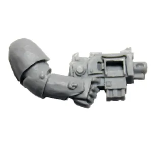 Warhammer 40K Space Marines Forgeworld Rapier Quad Launcher Crew Arm R Pistol