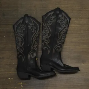 Wild Fable Kenzi Tall Western Dress Boots with Memory Foam Insole Black 12