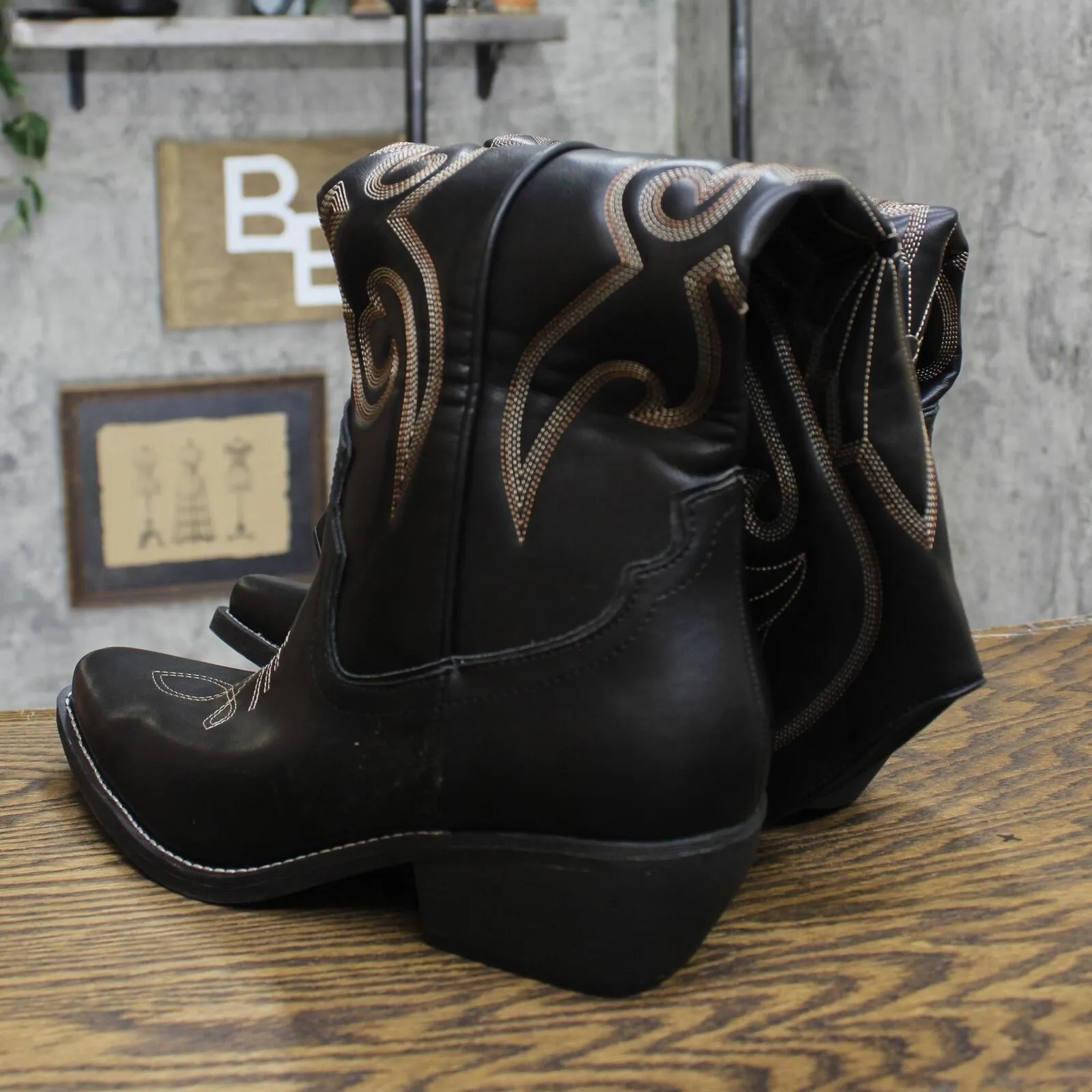 Wild Fable Kenzi Tall Western Dress Boots with Memory Foam Insole Black 12