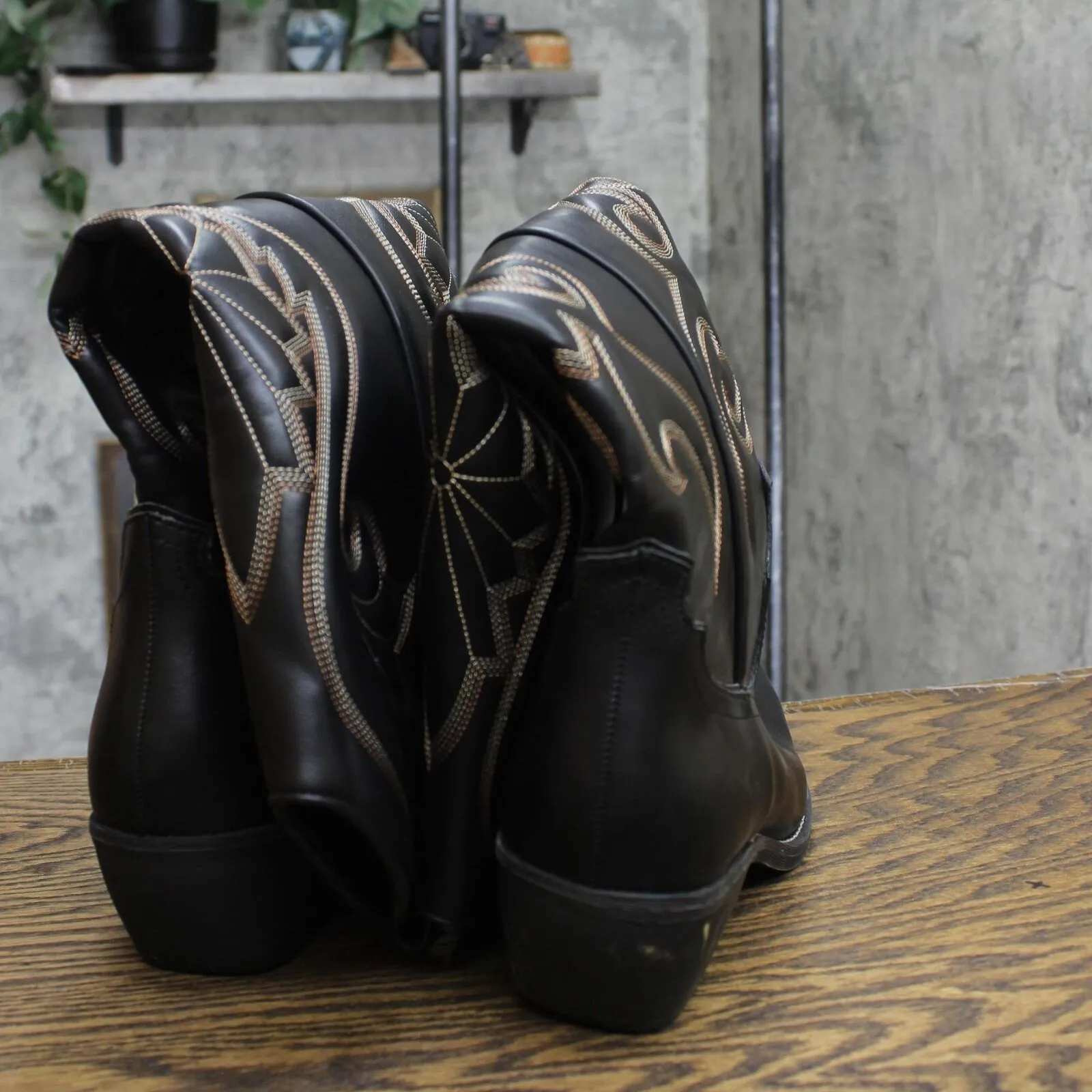 Wild Fable Kenzi Tall Western Dress Boots with Memory Foam Insole Black 12