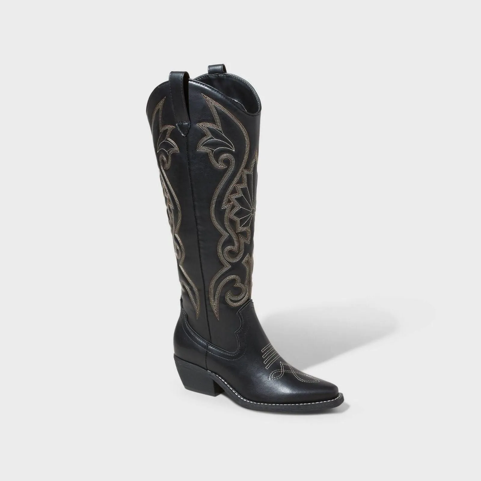 Wild Fable Kenzi Tall Western Dress Boots with Memory Foam Insole Black 7.5M